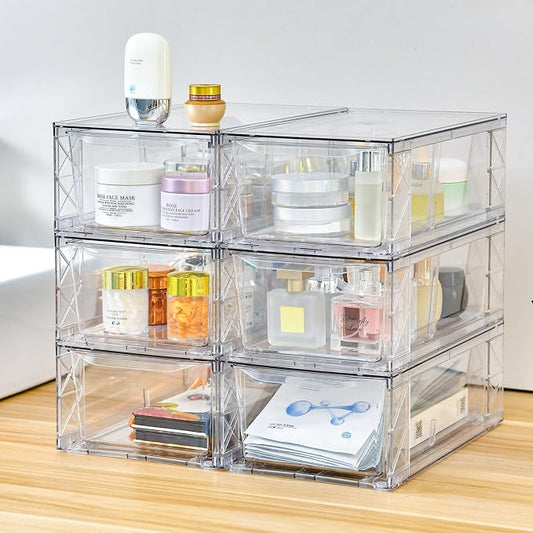 Plastic Drawers Storage, Acrylic Storage Bins - Image 2