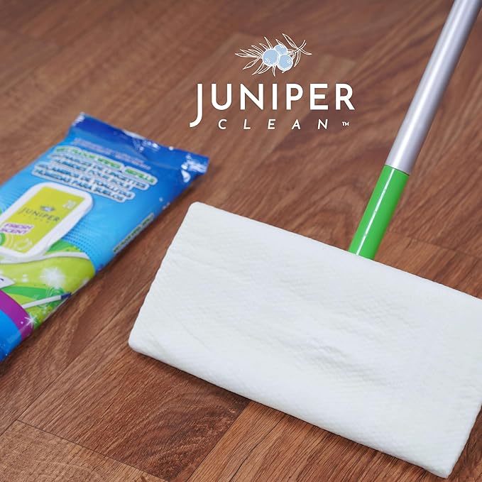 Wet Floor Wipes, Fresh Scent & Plant-Based Textured Cloth Trap Absorb Dirt - Image 7