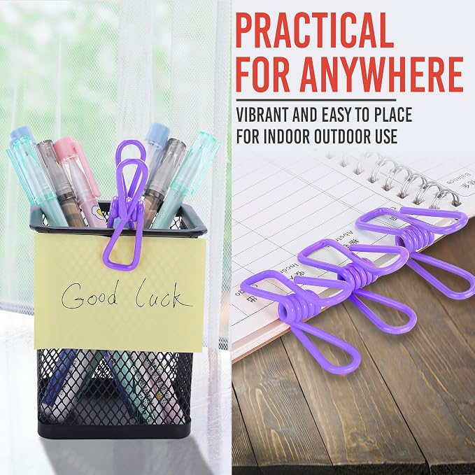 30 Pack Purple Chip Bag Clips for Food - Image 4
