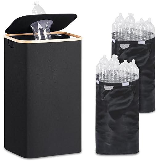 29 Gallons Recycling Bins for Kitchen, Indoor Recycle Bins by iEGrow