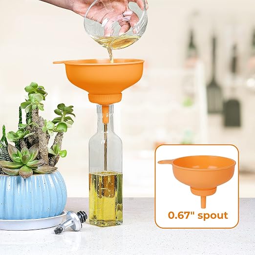 Wide Mouth Kitchen Funnel, Food Grade Plastic Cooking Canning Funnel - Image 7