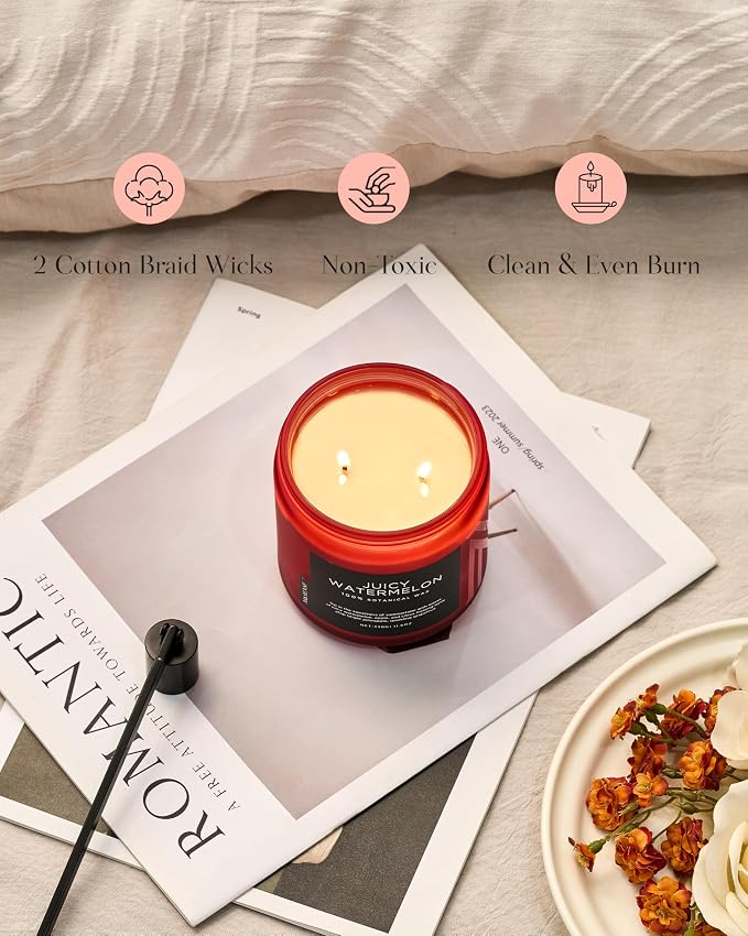 M&SENSE Juicy Watermelon Scented Candle - Image 5