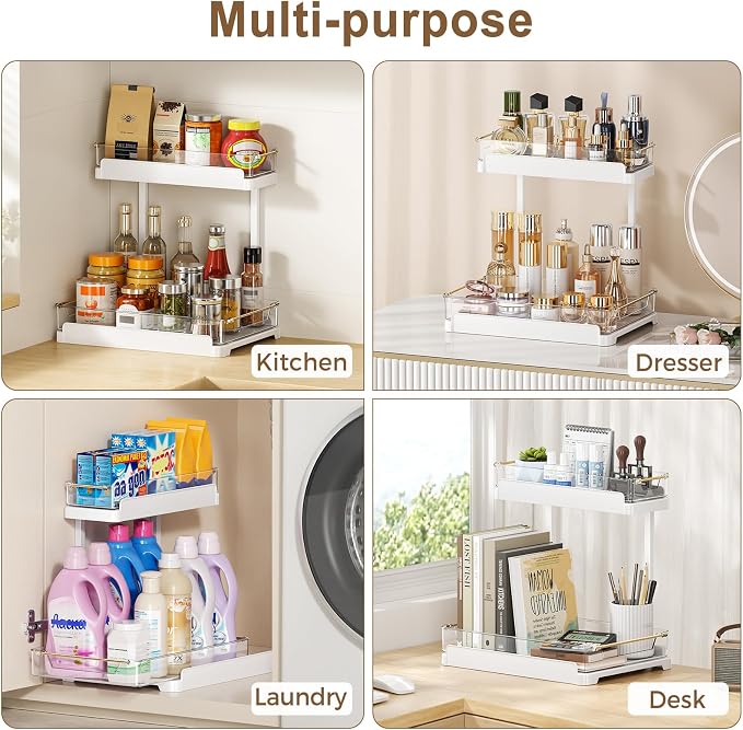 heart & home 1-Pack Under Sink Storage Organizer - Image 7