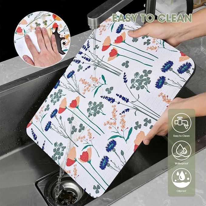 Drawer and Shelf Liner for Kitchen Cabinets, Non Adhesive, Non Slip Drawer - Image 4