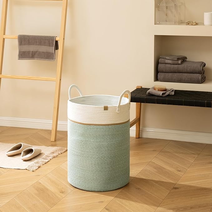 LA JOLIE MUSE Woven Basket Rope Storage Baskets - Image 2