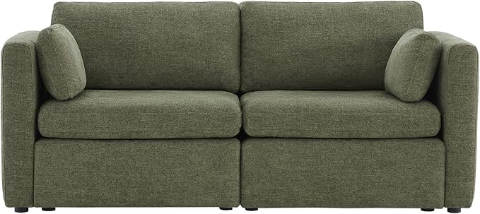 CHITA Small Modular Sectional Fabric Sofa Set, Extra Comfty Loveseat Cloud Couch - Image 5