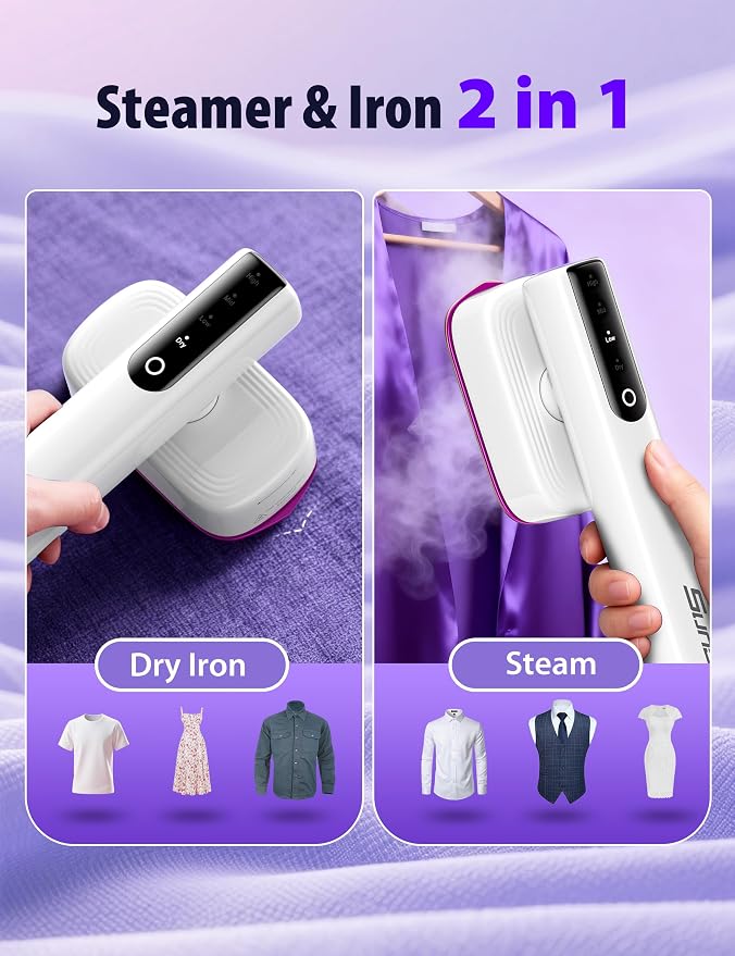 Sundu Steamer for Clothes, 15s Fast Heat-up Handheld Garment Steamer, 35mins - Image 3