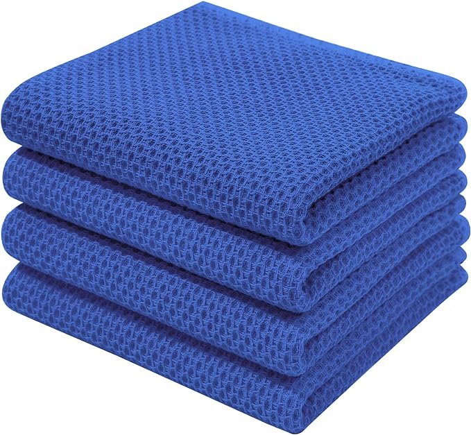 Homaxy 100% Cotton Waffle Weave Kitchen Dish Towels, Ultra Soft Absorbent Quick by Homaxy