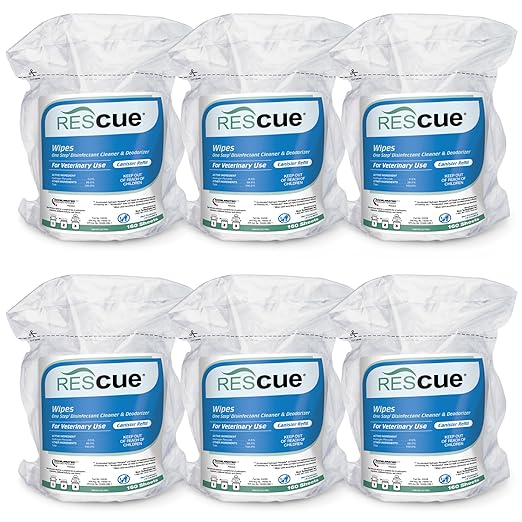 REScue One-Step Disinfectant Cleaner & Deodorizer Wipes by REScue