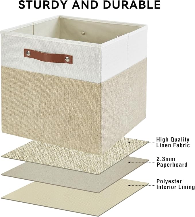 Collapsible Fabric Storage Cube Bins - Image 5