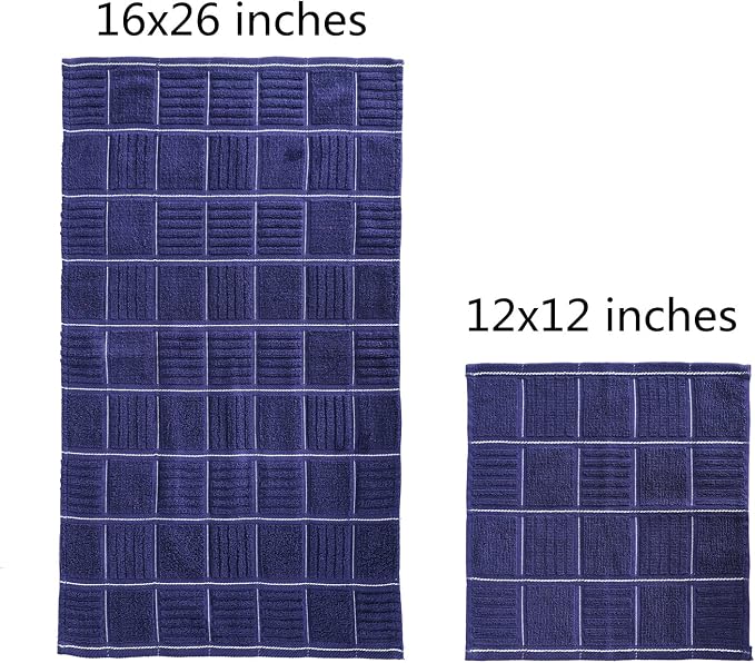 Glynniss Kitchen Towels and Dishcloths Set, Four Dish Towels 16x26 Inches - Image 2