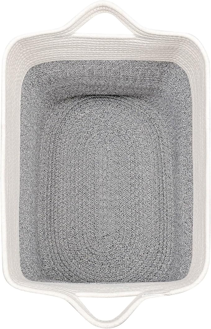 Storage Baskets for Clothes Fabric Cotton Rope Storage Basket - Image 7