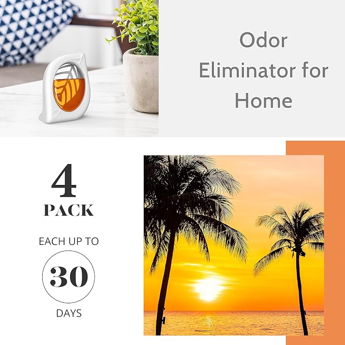 Air Freshener for Home, 4 Pack, Odor Eliminator for Small Area Closets Bathroom - Image 2