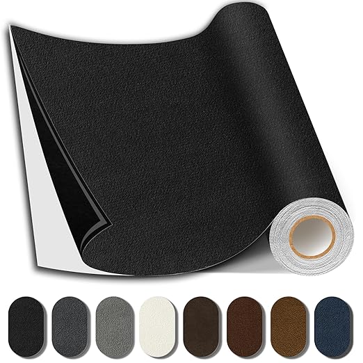Suede Repair Patch, 17X158 Inch Fabric Large Repair Tape, Self-Adhesive Patches by SHAGOOM