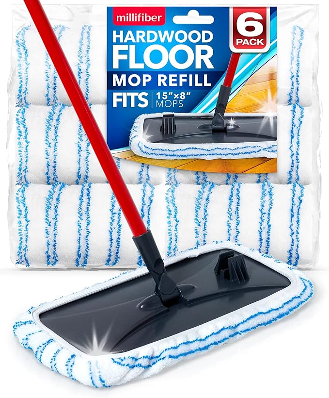 Microfiber Mop Refills 15x8 Inches by Millifiber