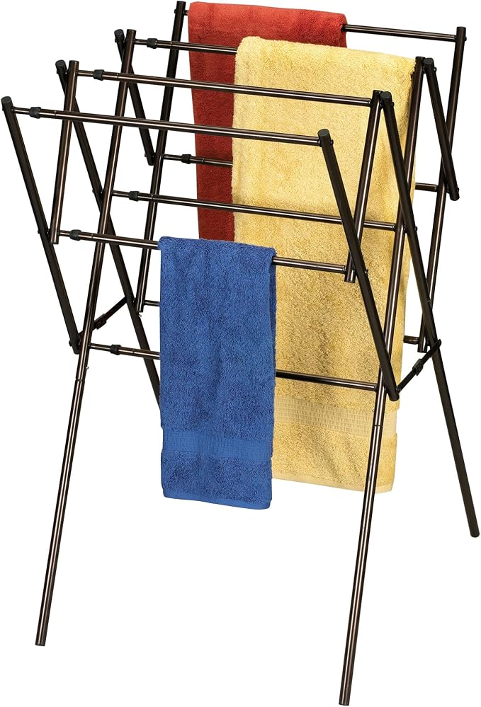 Household Essentials 5175 Collapsible Expandable Metal Clothes Drying Rack - Image 6