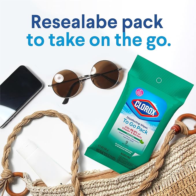 Clorox Disinfecting On The Go Travel Wipes, Fresh Scent - Image 2