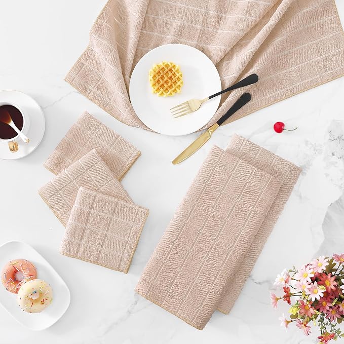 Homaxy Microfiber Kitchen Towels and Dishcloths Set, 12 Pack Soft and Absorbent - Image 9