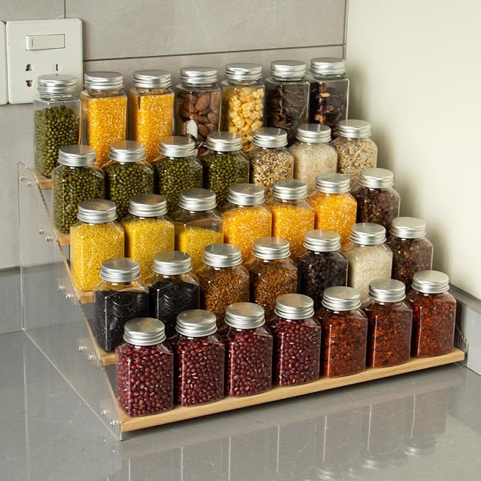 nianfeng Tiered Spice Rack, 5-Tier Spice Pantry Kitchen Cabinet Organizer - Image 7