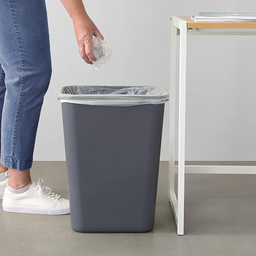 Amazon Basics Rectangular Commercial Office Wastebasket, 10 gallons - Image 7