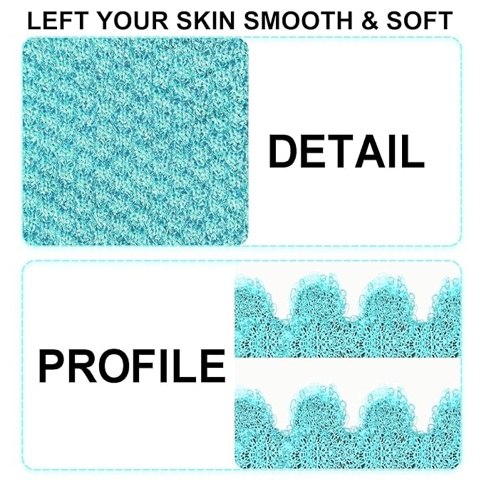Evridwear Exfoliating Gloves for Shower, 100% Nylon Thick Soft Medium Heavy - Image 2