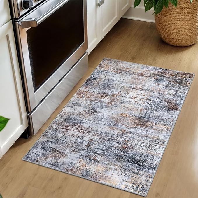IOHOUZE Small Abstract Area Rug 2x3 Ft Entryway Rugs Washable Door Mat Indoor - Image 8