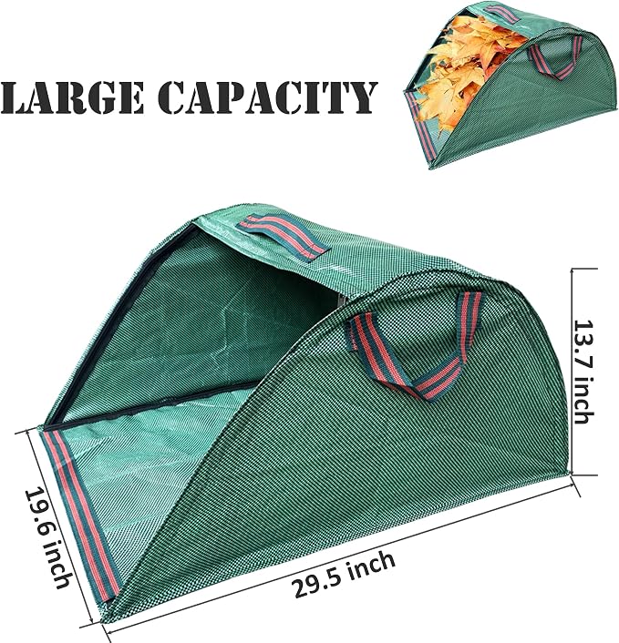Mobile Trash Bag Holder Outdoor Lawn Leaf Bag Holder - Image 8