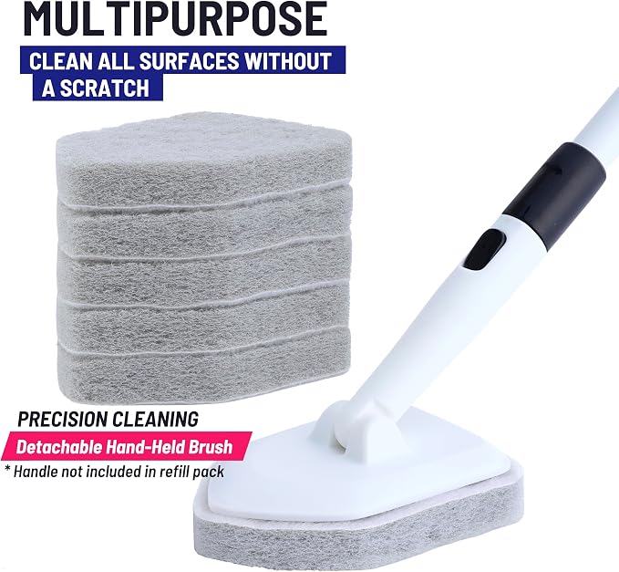 Replacement Scrubber Refill for Moku Home Extendable Tub Tile Shower Brush for - Image 3