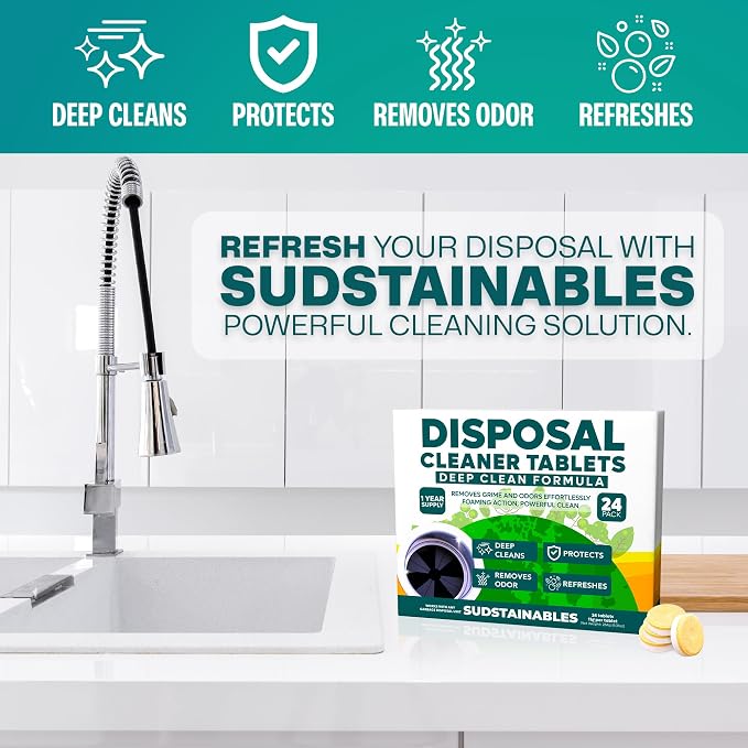 Sudstainables Garbage Disposal Cleaner Tablets 24-Pack - Image 5