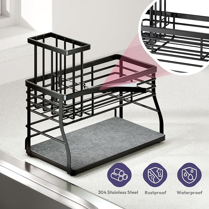 SWTYMIKI Sponge Holder for Kitchen Sink - Image 5