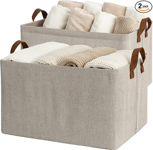 StorageWorks 45L Extra Large Storage Baskets, Storage Bins by StorageWorks