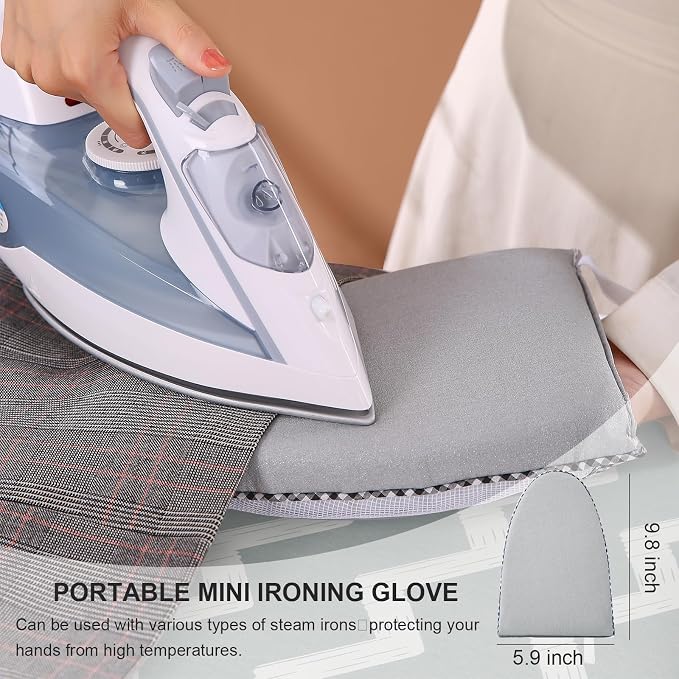Ironing Board, Foldable Ironing Board Adjustable Height Compact Iron Board - Image 4