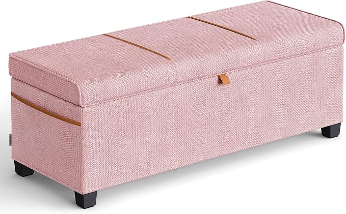 SONGMICS Storage Ottoman Bench, Storage Chest, 15.7 x 43.3 x 15.7 Inches by SONGMICSbySONGMICSHOME