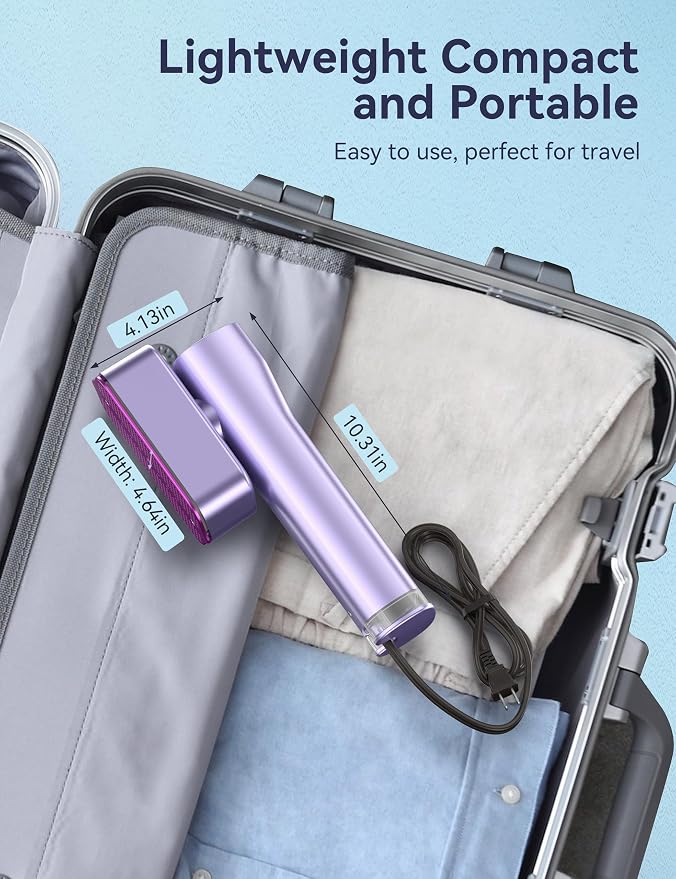 Steamer for Clothes, Sundu Portable 2-in-1 Steamer & Iron, 15s Heat-up - Image 5