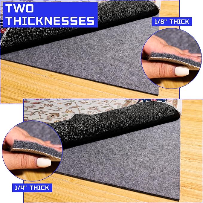 Waterproof Non-Slip 1/4” Extra Thick 10x14 ft Rug Pad - Image 7