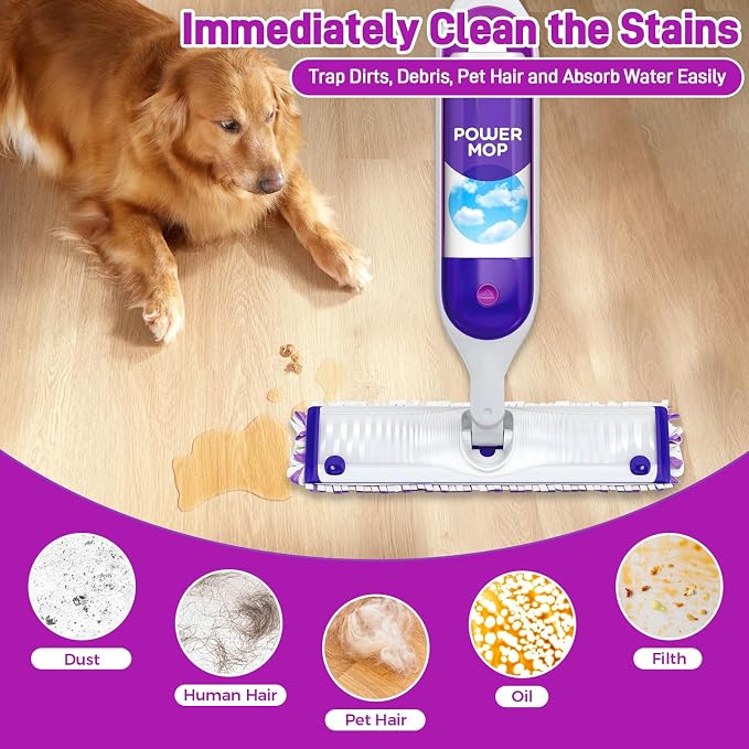 30-Pack Disposable Microfiber Power Mop Pad Refills Compatible - Image 5