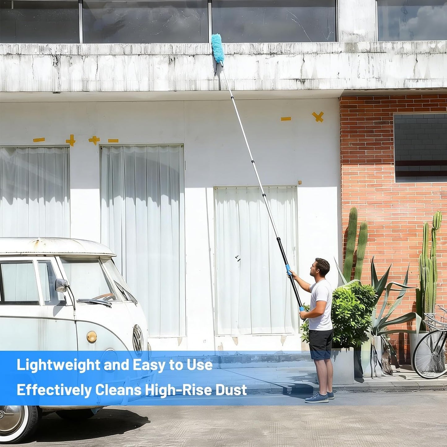 25ft High Reach Duster Kits, Heavy Duty High Reach Duster Kit for Cleaning