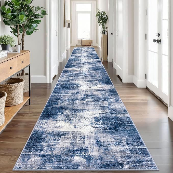 IOHOUZE Abstract Runner Rug 3x20 Ft Extra Long Washable Runners by iOhouze