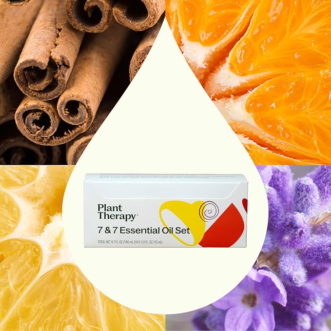 Plant Therapy 7 & 7 Essential Oils Set 7 Single Oils: Lavender, Peppermint & - Image 3