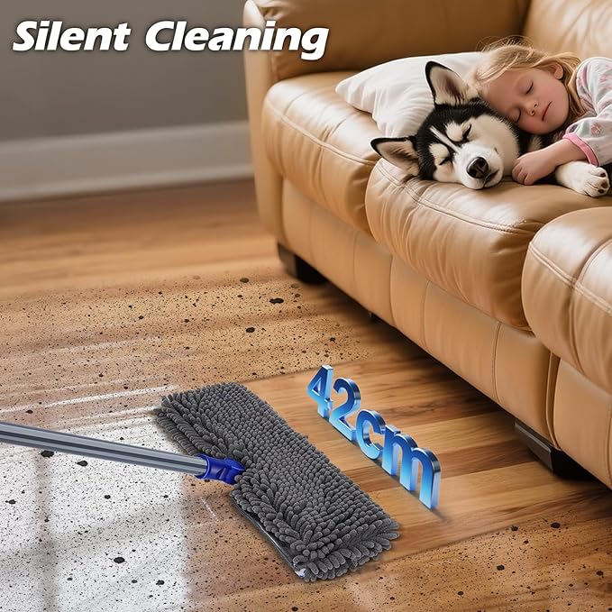 Two Sided Dust Mop Floor Cleaning System, MASTERTOP 360 Microfiber Mop - Image 4