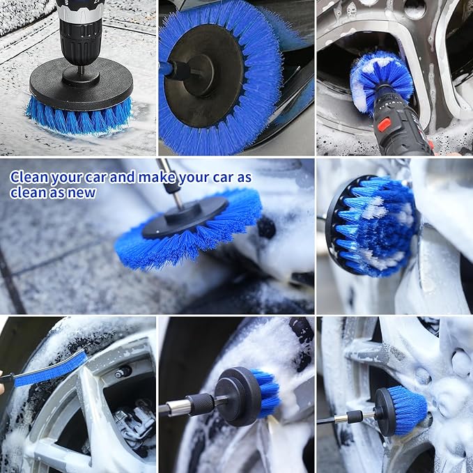 10 Pack Drill Brush Attachment Set, Drill Scrubber Brush Kit, Drill Cleaning - Image 6