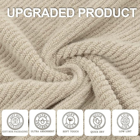 VOOVA & MOVAS Bath Towel Set, Large 30" x 56" - Image 2
