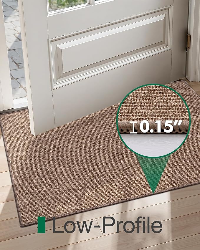 LUMI Indoor Door Mat 24"x36", Ultra Thin Low Profile Non-Slip Doormat - Image 4