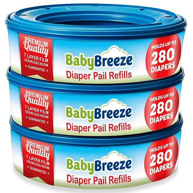 BabyBreeze Diaper Pail Refill Bags Compatible by BabyBreeze