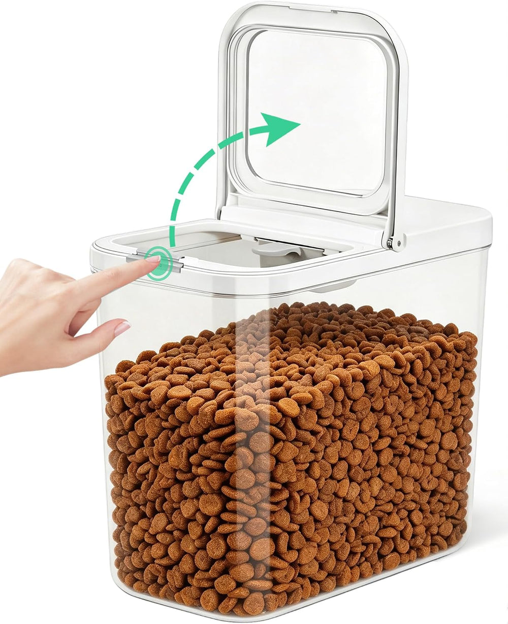 TBMax Dog Cat Food Storage Container 12Lbs with Airtight Flip-up Lid, Large P...
