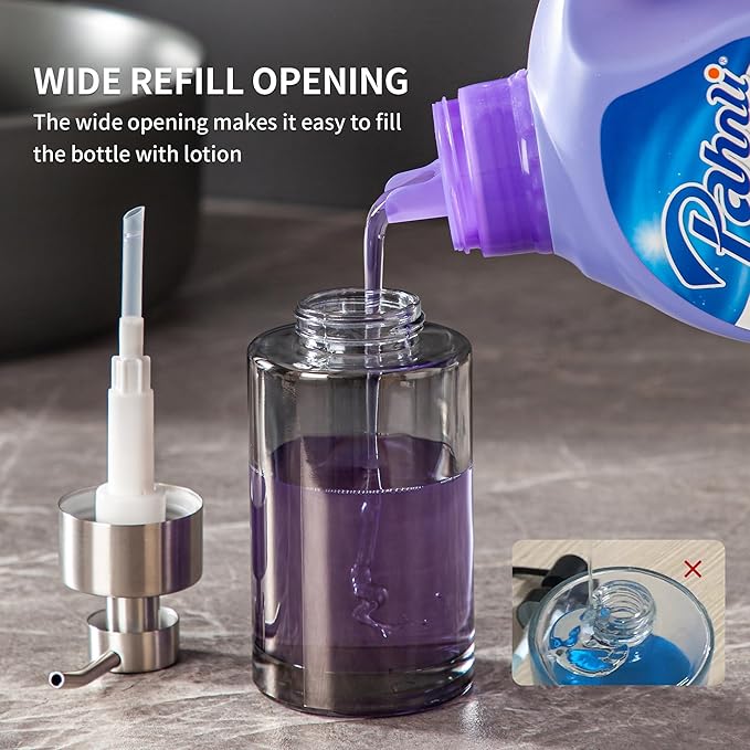 Enra Thick Glass Soap Dispenser - Image 4