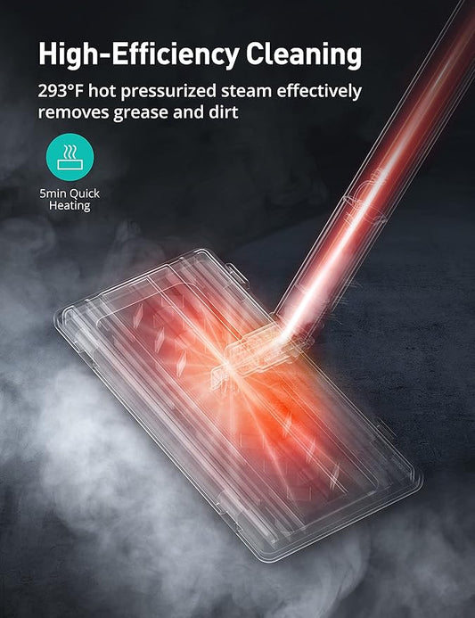 Steam Cleaner, 293°F 58 PSI Powerful Multipurpose Handheld Steam Mop - Image 2