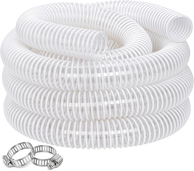 Dust Collection Hose 2 in × 10 ft Heavy Duty Clear Flexible PVC Reinforced by ZY-hosetube