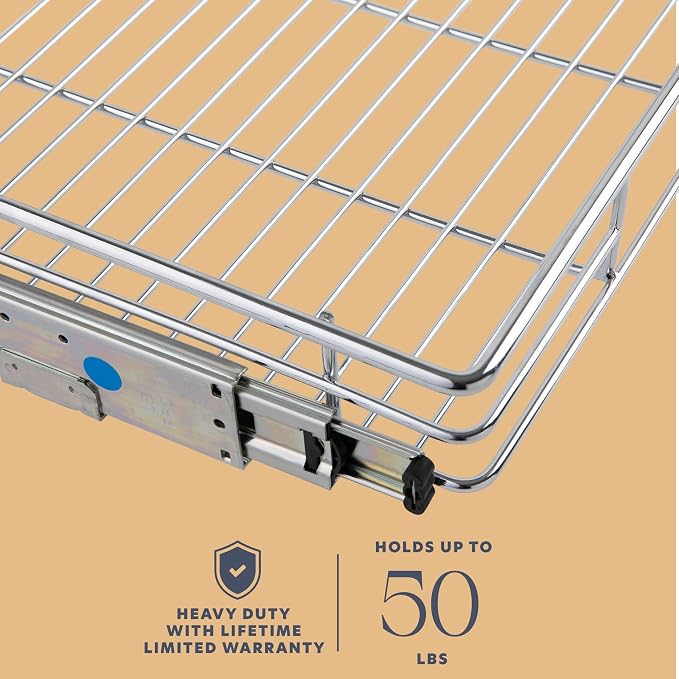 HOLDN’ STORAGE Pull Out Cabinet Organizer, Heavy Duty Caddy w/Lifetime Limited - Image 7