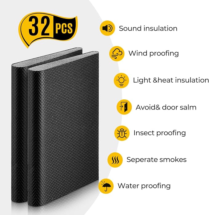 Zonon 16 Pieces Door Corner Seal Weatherstripping Exterior Door Frame Seal - Image 3